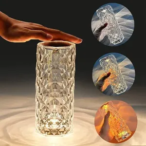 HONGMAO Rose Diamond USB Touch RGB LED Table Lamp
