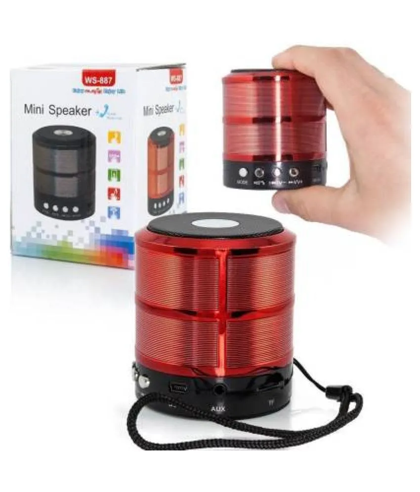 Universal WS-887 Mini Speaker Metal Bluetooth (5 Colour) - image 6