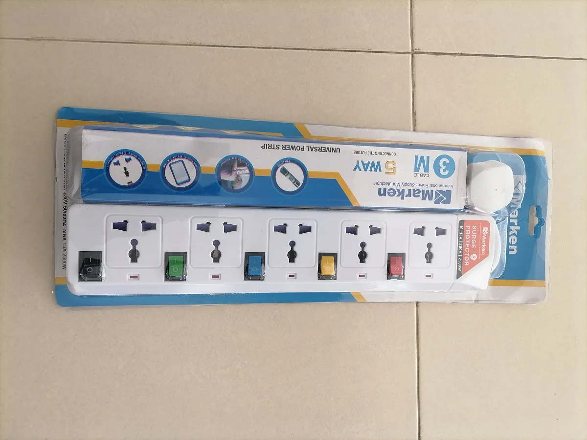 Marken Extension Power Strip Surge Protector Multi Switch