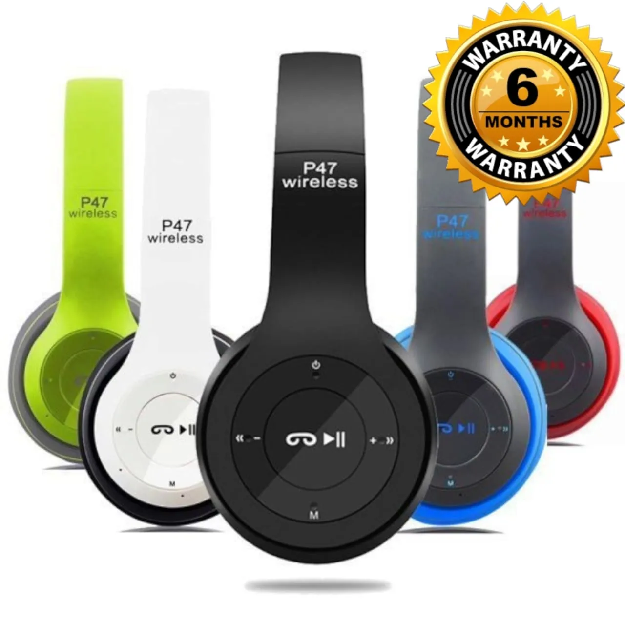 P47 Bluetooth Over-Ear Wireless Headphones