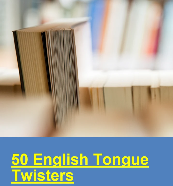 Language Learning: 50 English Tongue Twisters Practice