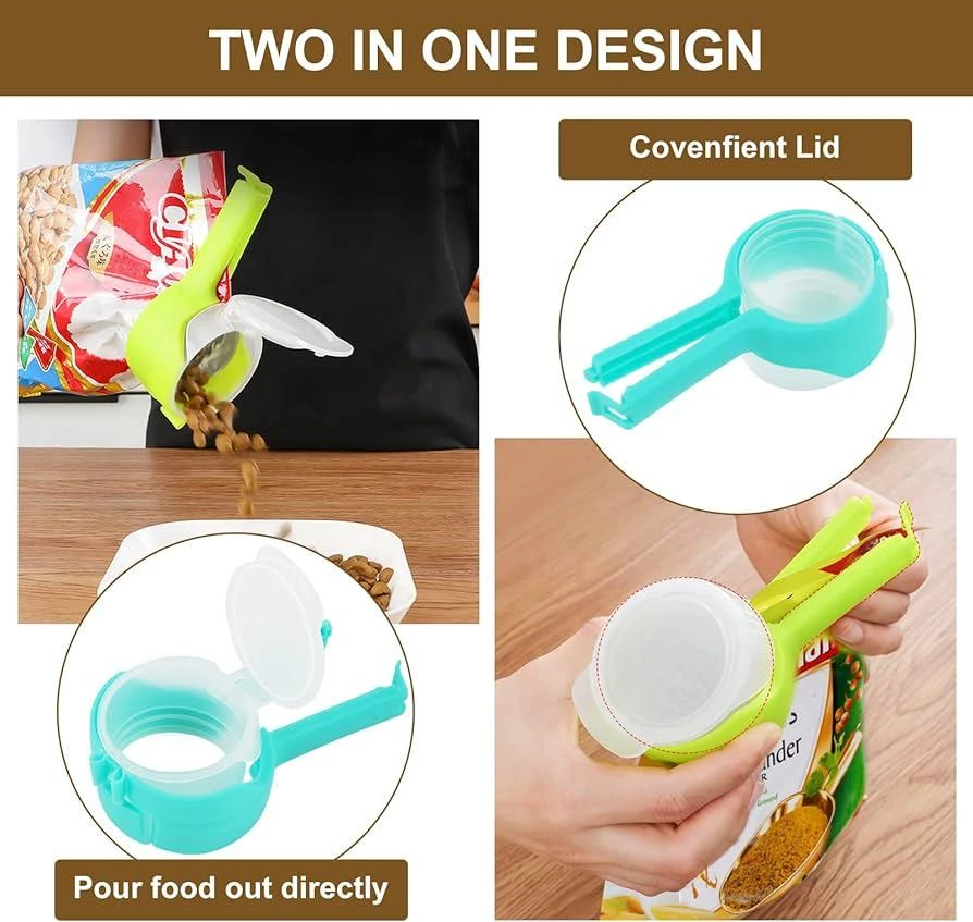 Generic Airtight Food Bag Sealing Clips with Lid - image 2