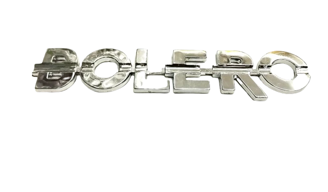 BOLERO Chrome Letter Badge Emblem