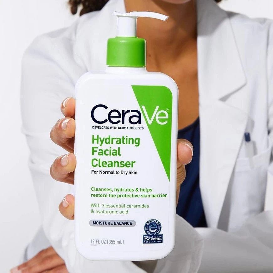 CeraVe Hydrating Facial Cleanser 355ml Face Wash - image 5