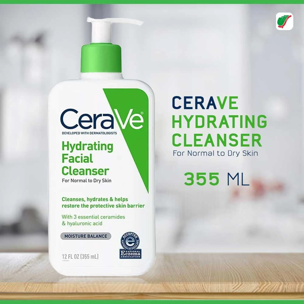 CeraVe Hydrating Facial Cleanser 355ml Face Wash - image 6