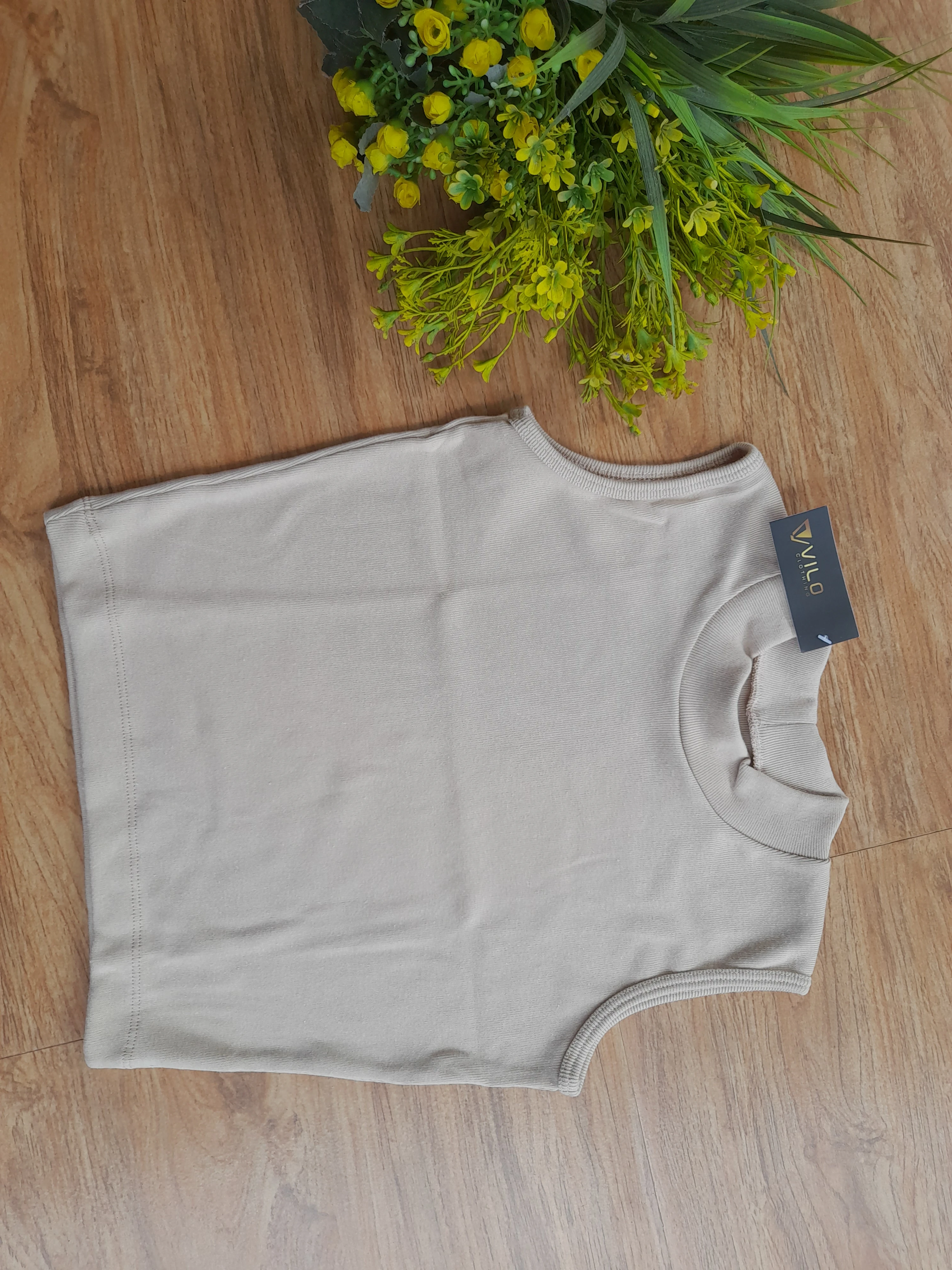 Generic Rib Croptop Sleeveless Stretchable - image 4