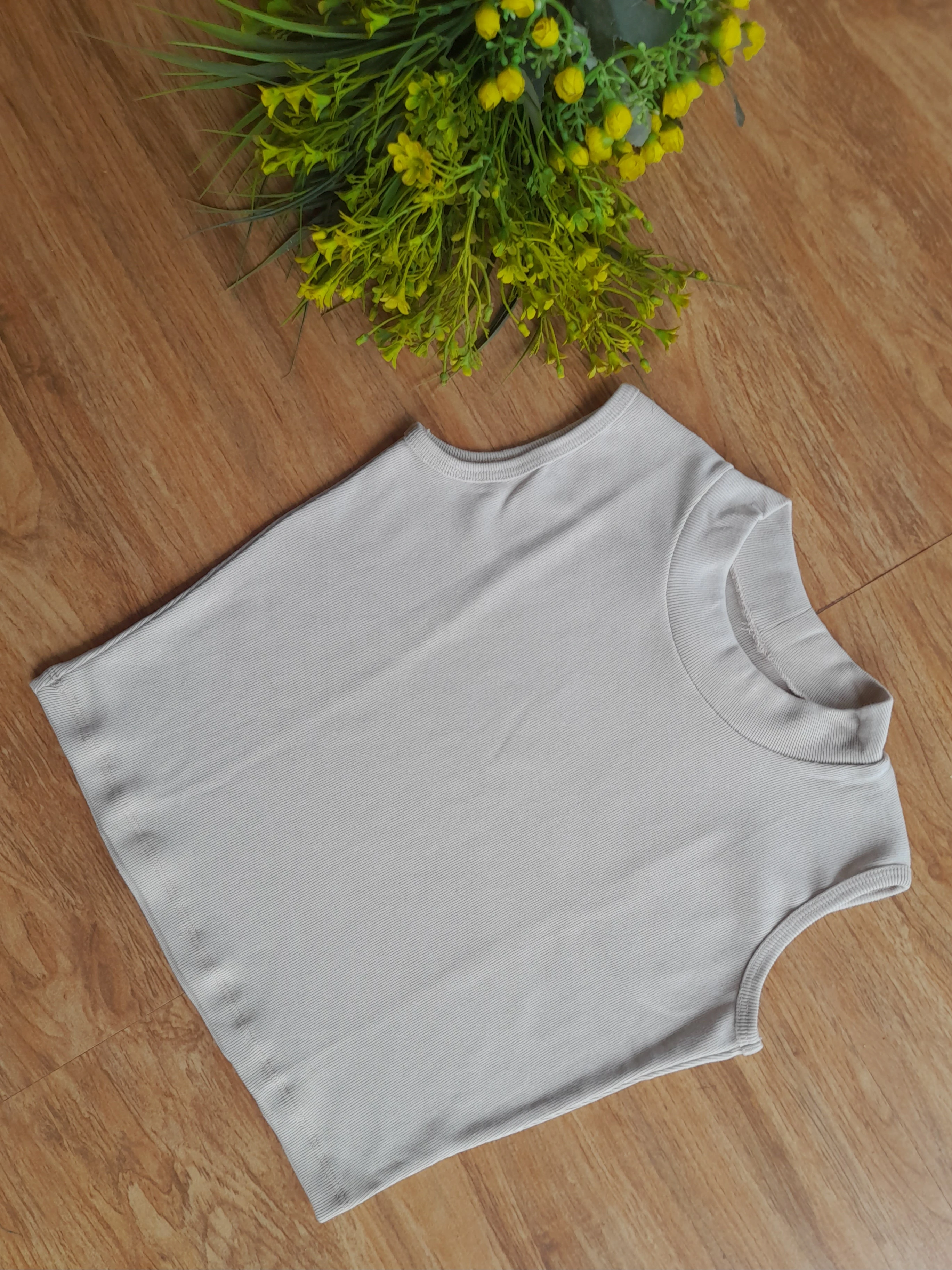 Generic Rib Croptop Sleeveless Stretchable - image 7