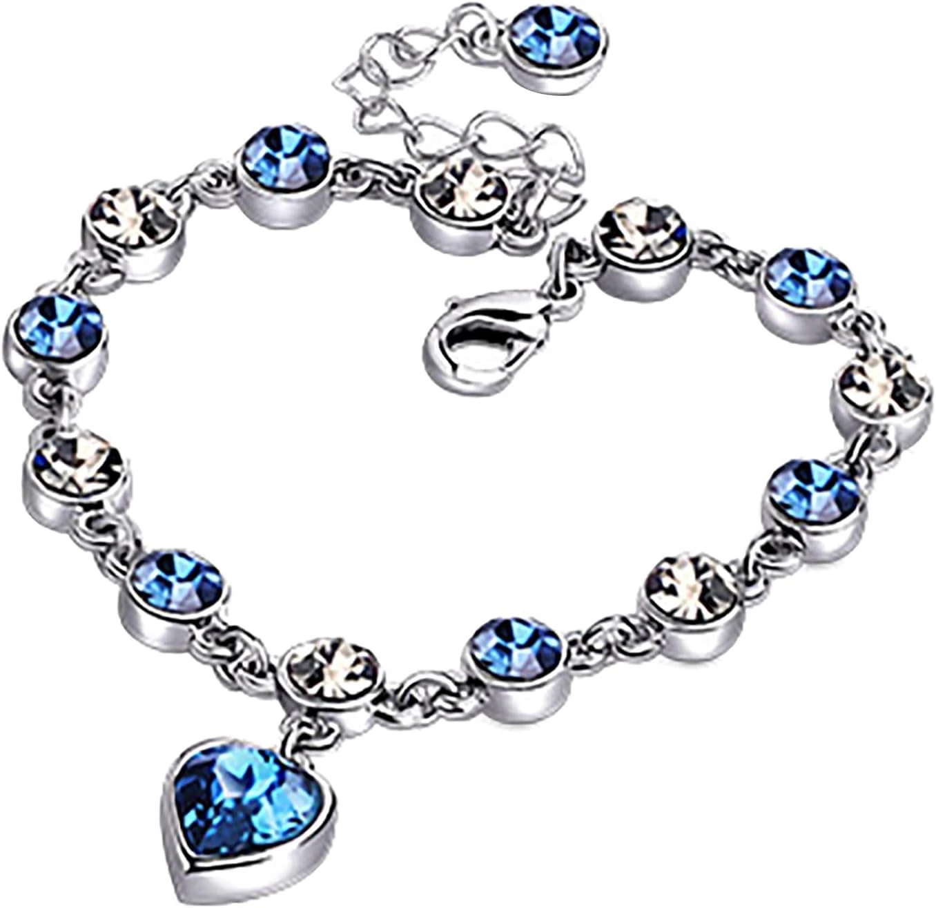 Generic Heart of Crystal Ocean Bracelet