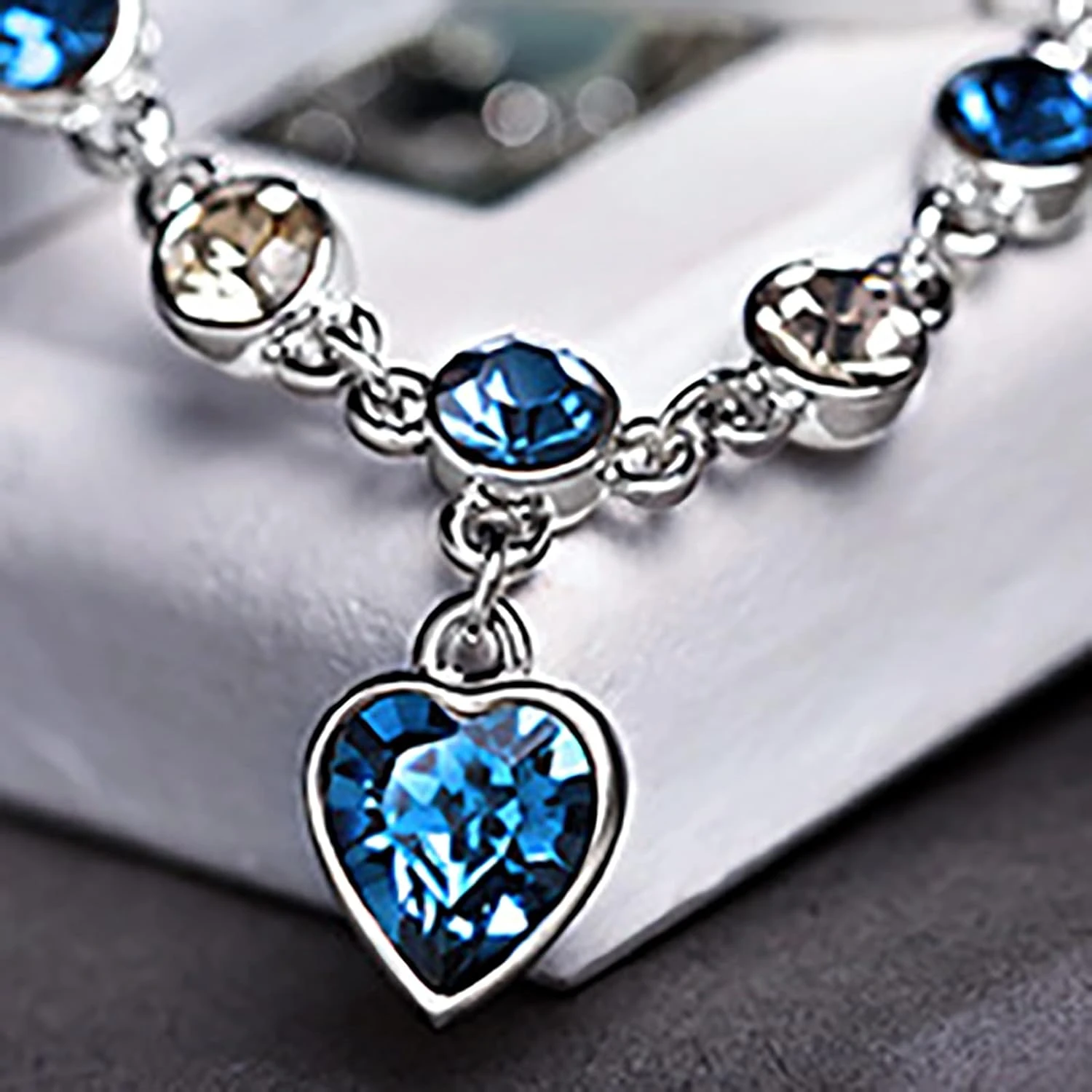 Generic Heart of Crystal Ocean Bracelet - image 3
