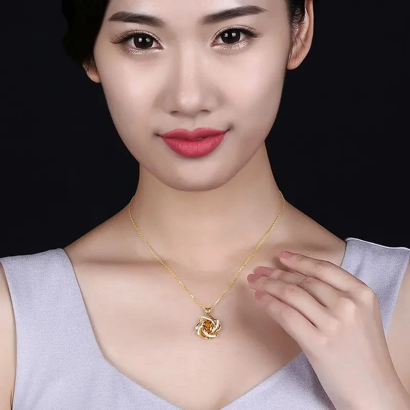 Fashion Jewelry Flower Necklace Gold/Silver plated Zircon - image 9