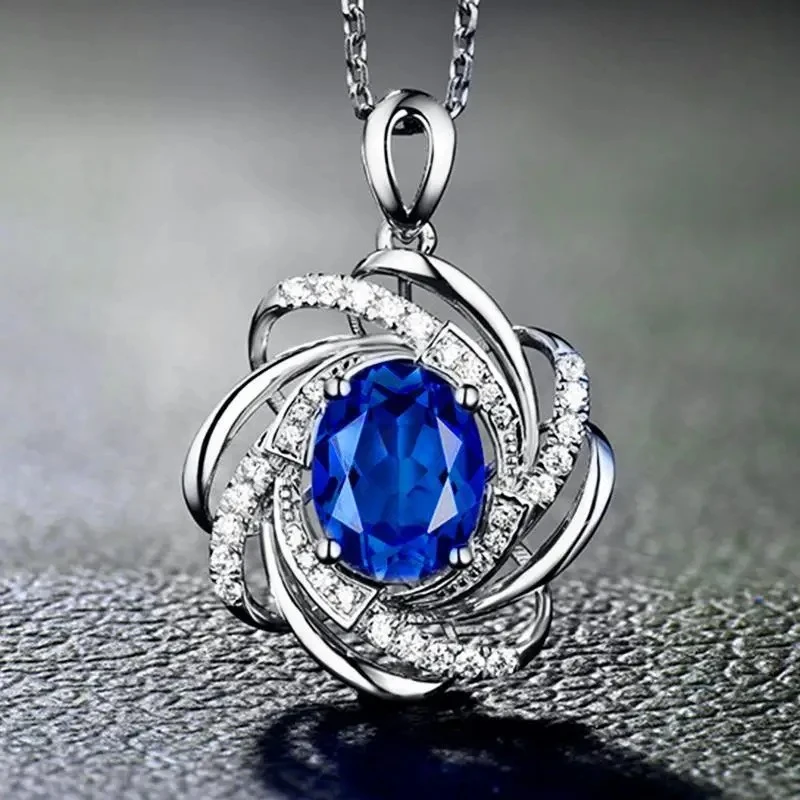 Fashion Jewelry Flower Necklace Gold/Silver plated Zircon - image 7