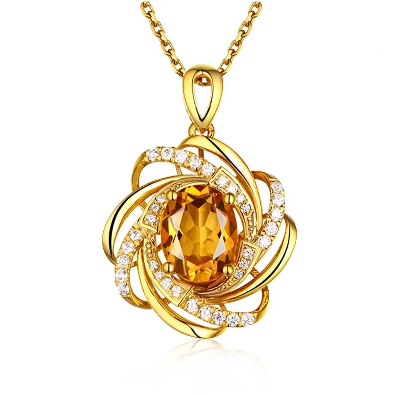 Fashion Jewelry Flower Necklace Gold/Silver plated Zircon - image 10