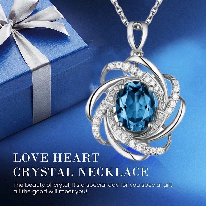 Fashion Jewelry Flower Necklace Gold/Silver plated Zircon - image 5