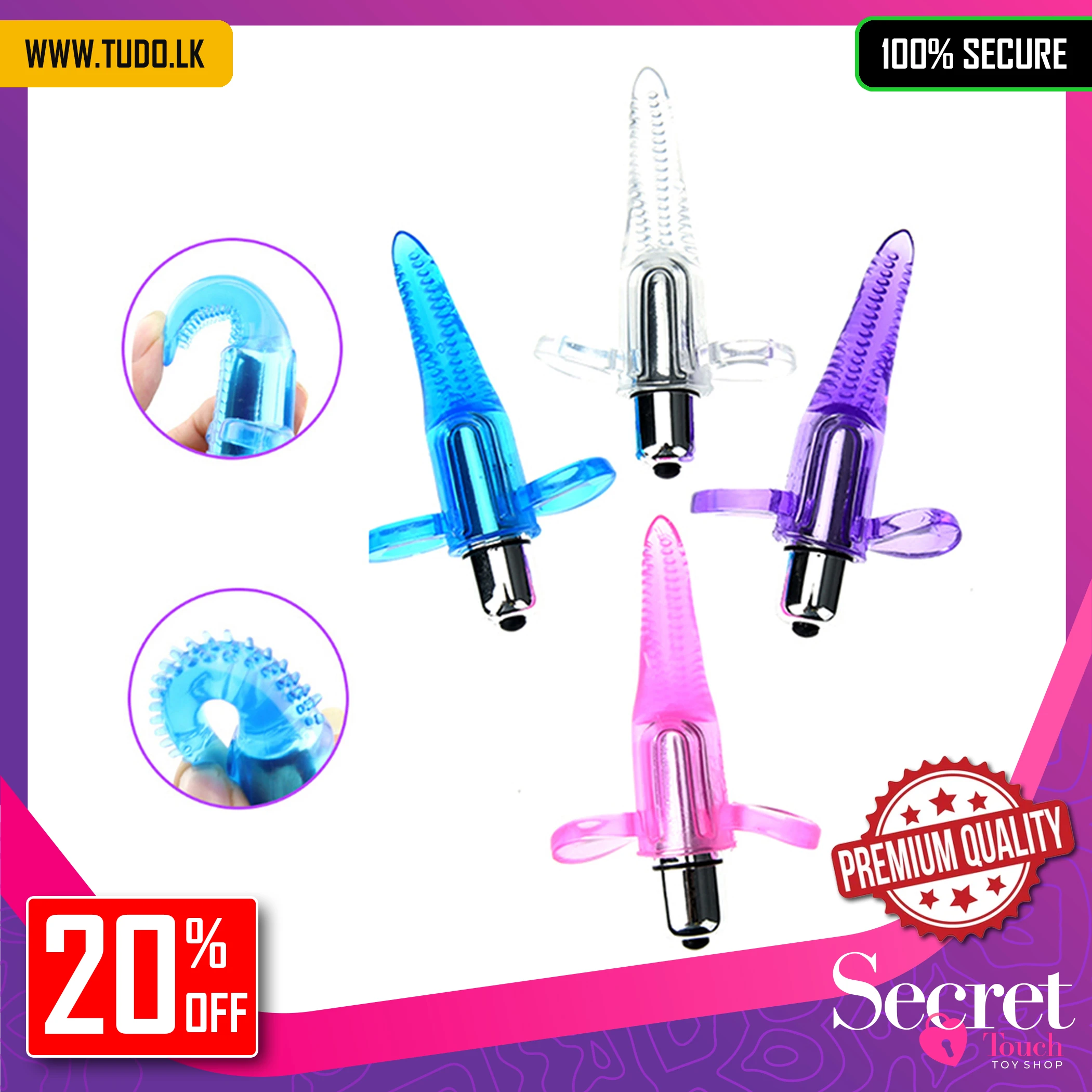 Generic Finger Stimulate Clitoris G Spot Vibrator