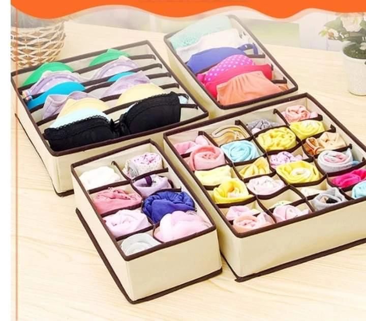 Four-piece underwear drawer dividers ,cloth organizer