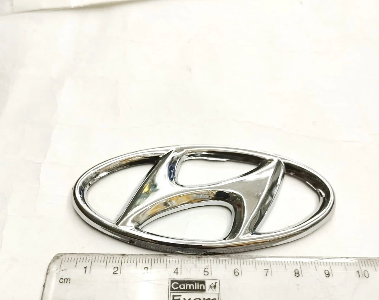 Hyundai Logo Badge Chrome Emblem - image 3
