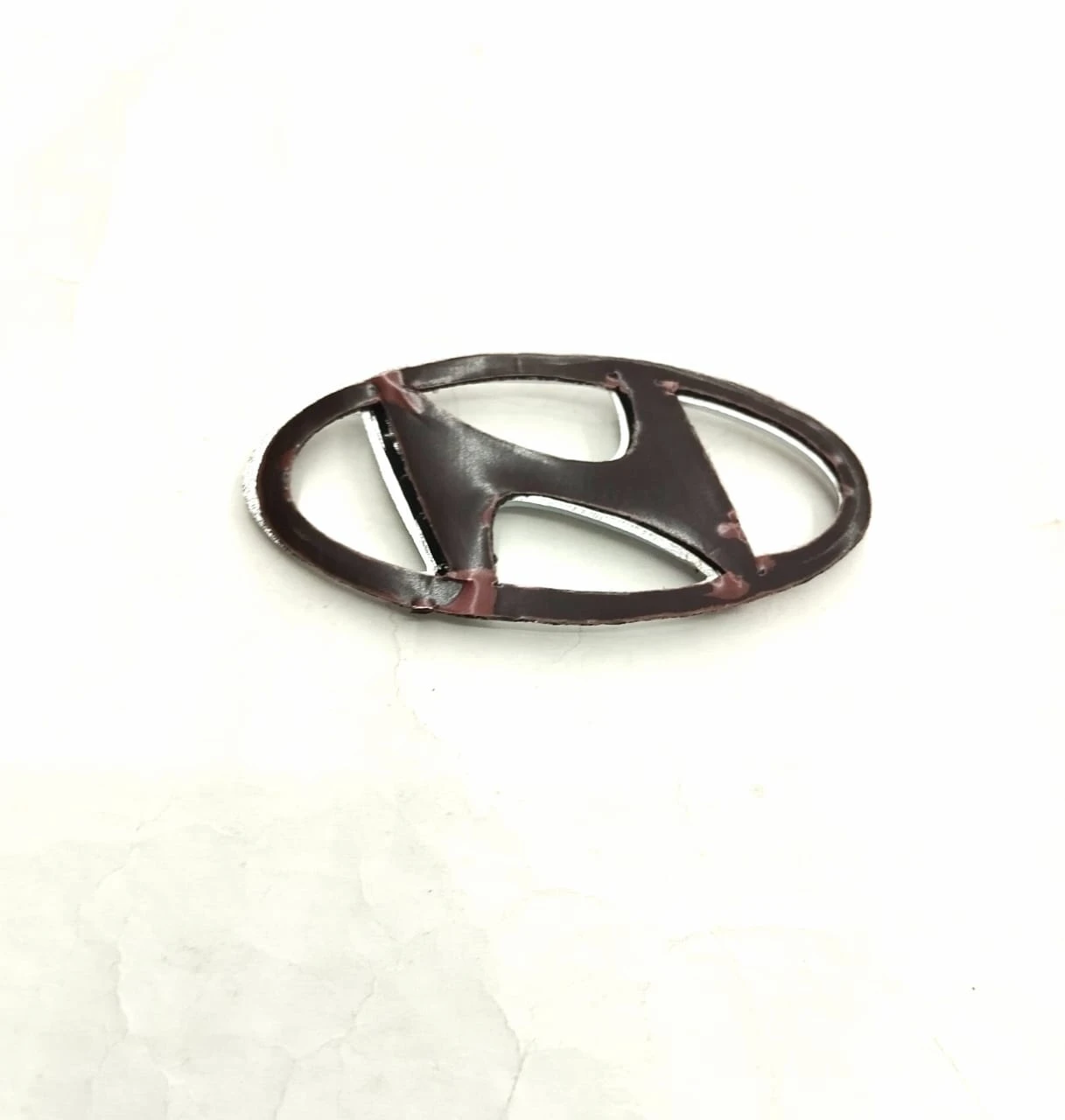 Hyundai Logo Badge Chrome Emblem Small - image 3