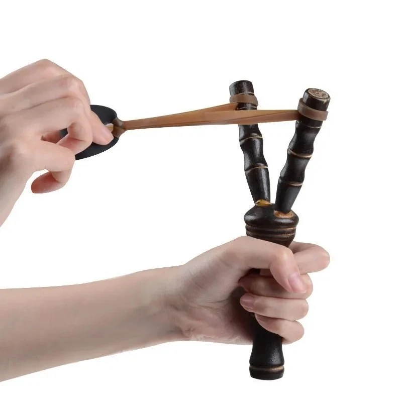 Medium Powerful Handmade Wooden Slingshot Catapult - image 9