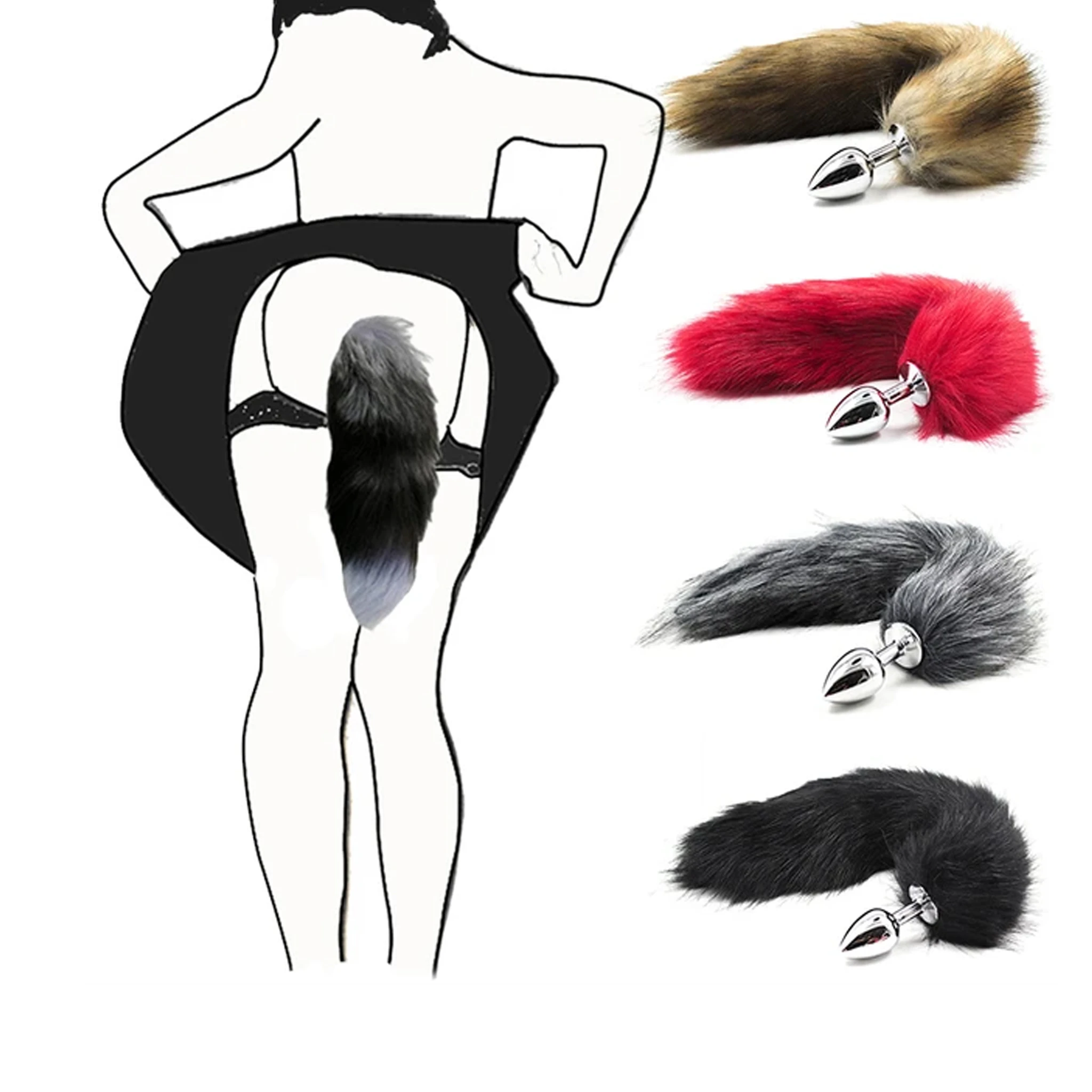 Generic Smooth Long Fox Tail with Anal Plug - image 5