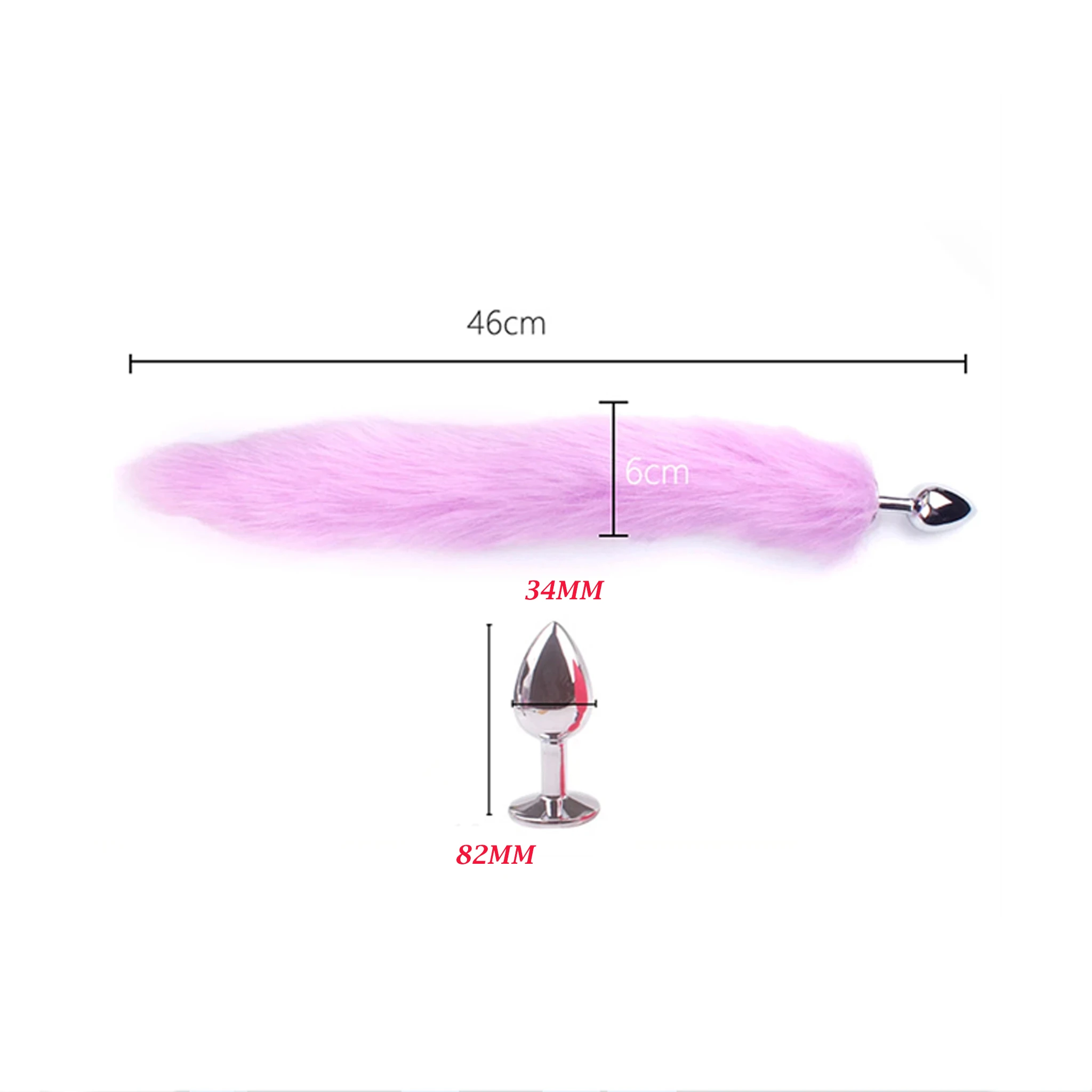 Generic Smooth Long Fox Tail with Anal Plug - image 2