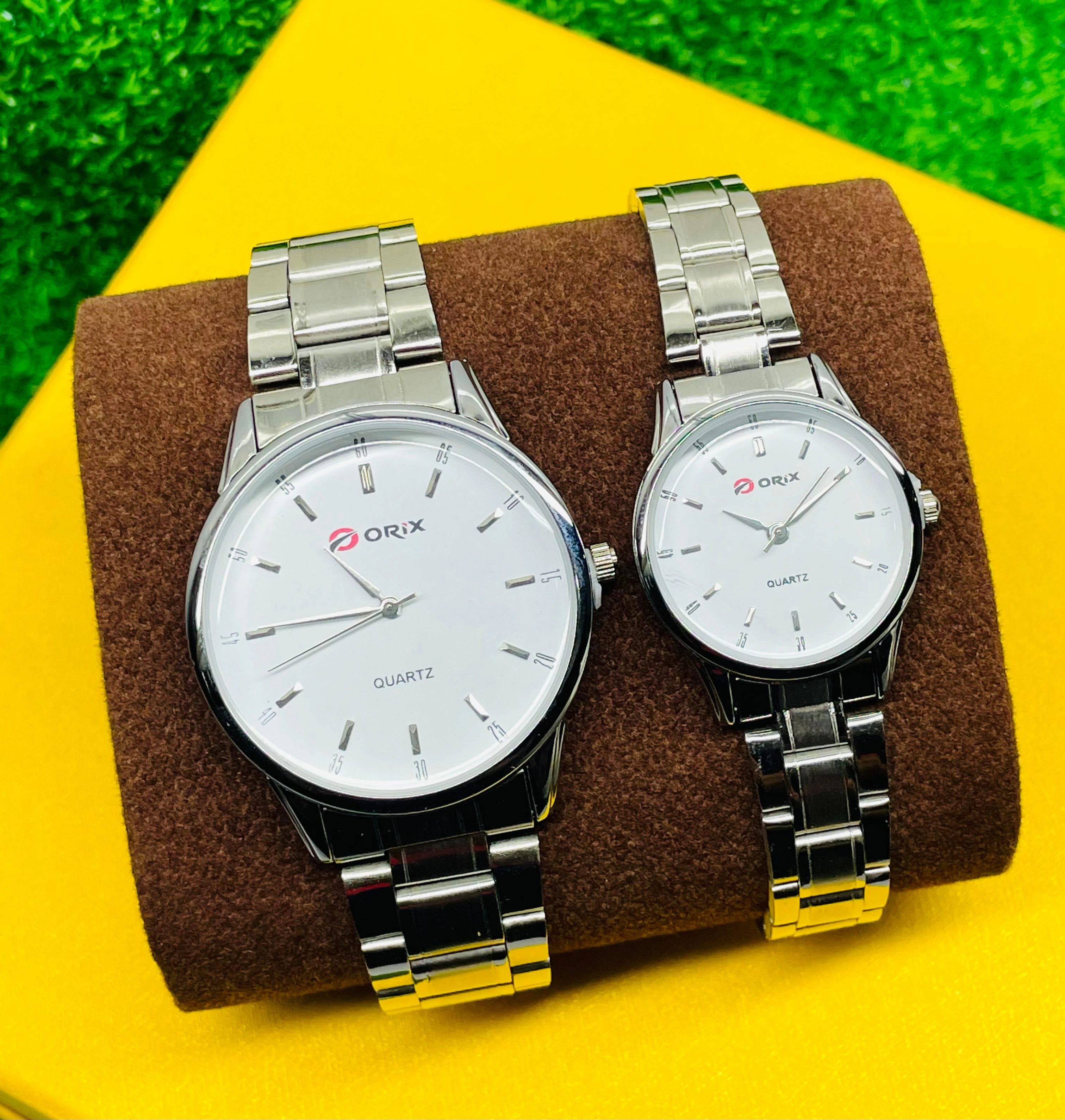 ORIX Couple Watch Fashionable Silver