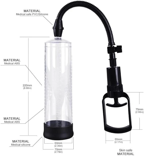 Generic Penis Vacuum Pump Manual Enlarger for Male - image 2