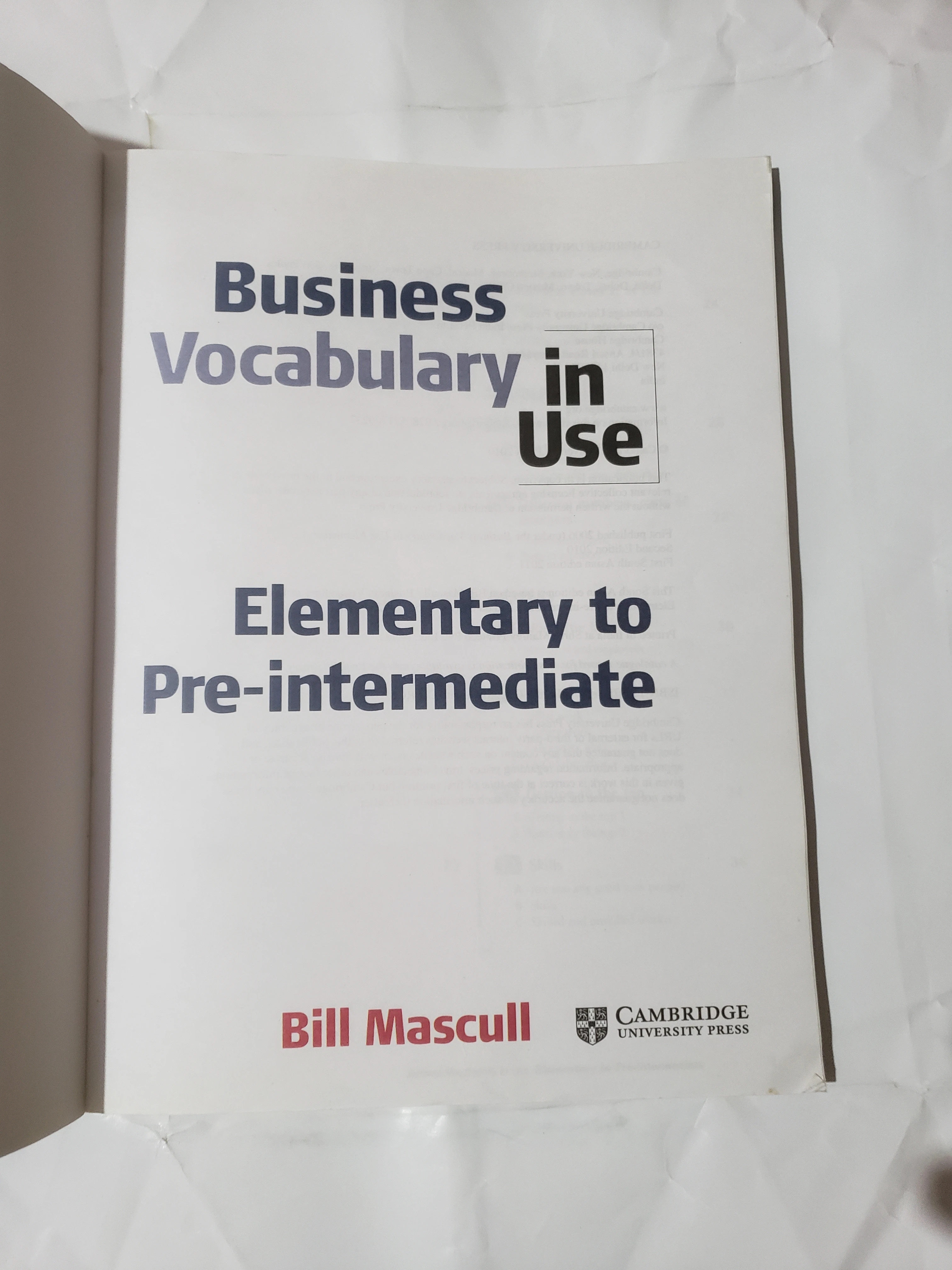 Vocabulary in Use Pre Intermediate Business Book - image 3