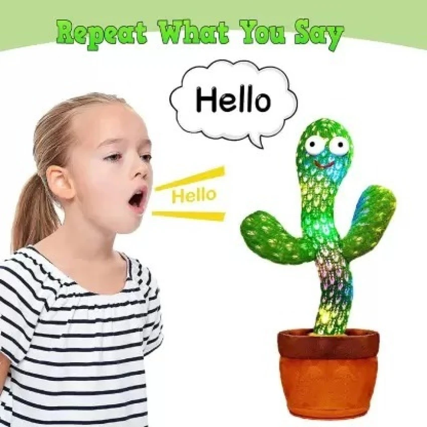 Generic Dancing Cactus Rechargeable Music Talking - image 3