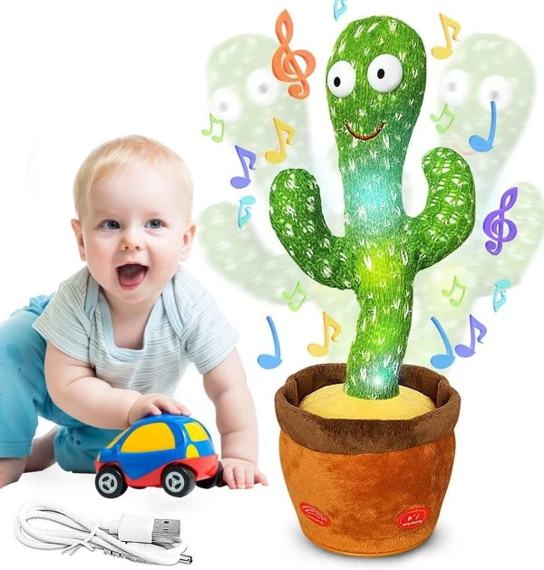 Generic Dancing Cactus Rechargeable Music Talking - image 6
