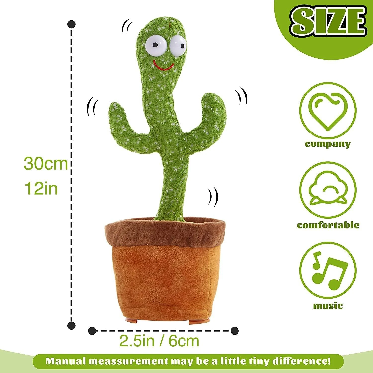 Generic Dancing Cactus Rechargeable Music Talking - image 11