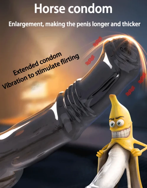 Generic Reusable Vibrator Silicone Condom - image 4