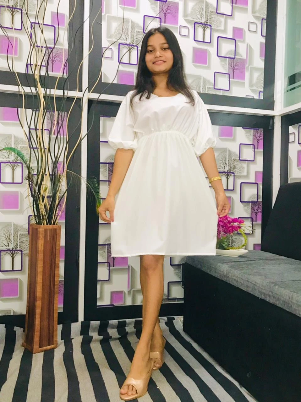 Vilo Ladies Short Frock Maaza Fabric - image 4