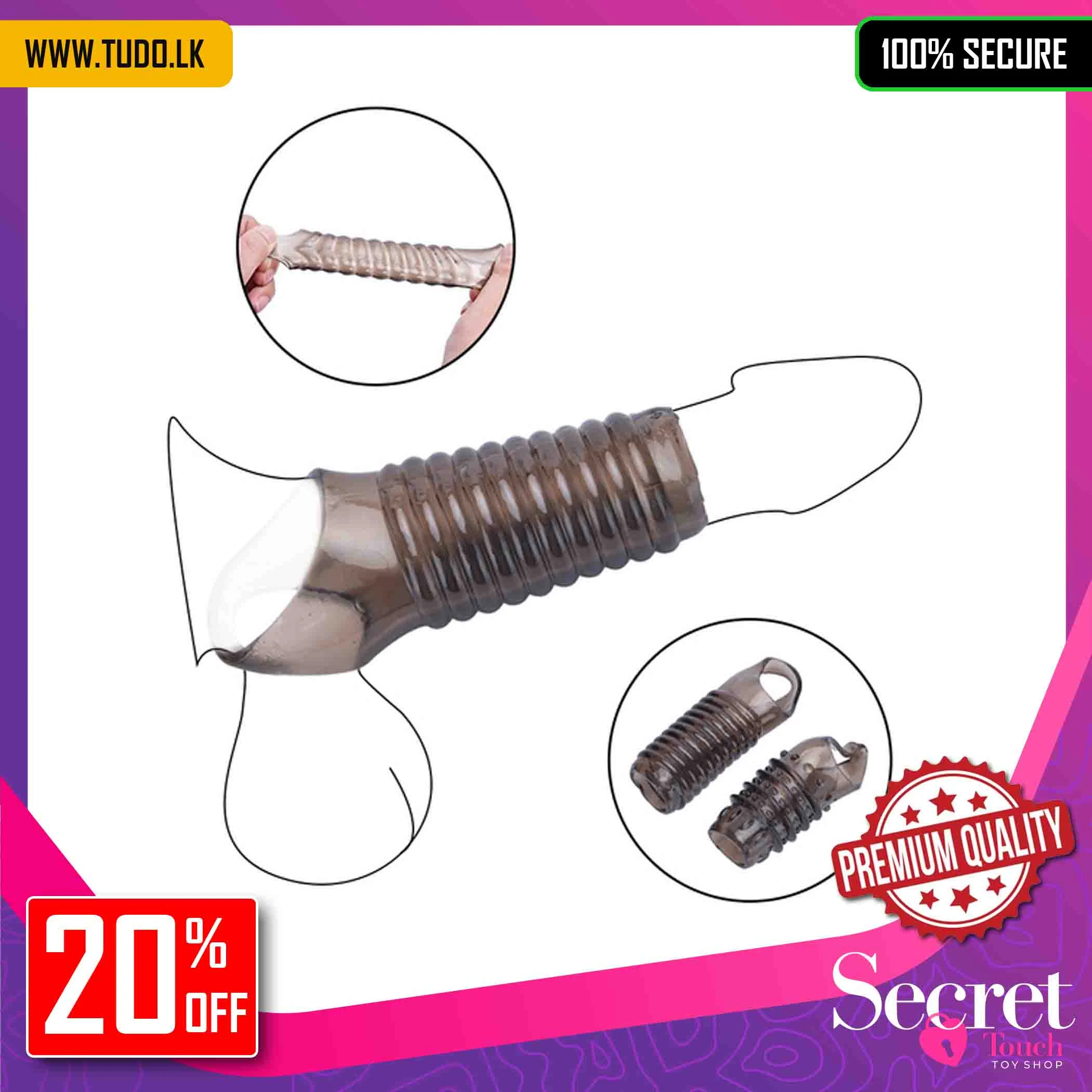 Generic Silicone Penis Sleeves Delayed Soft Sleeve - image 1