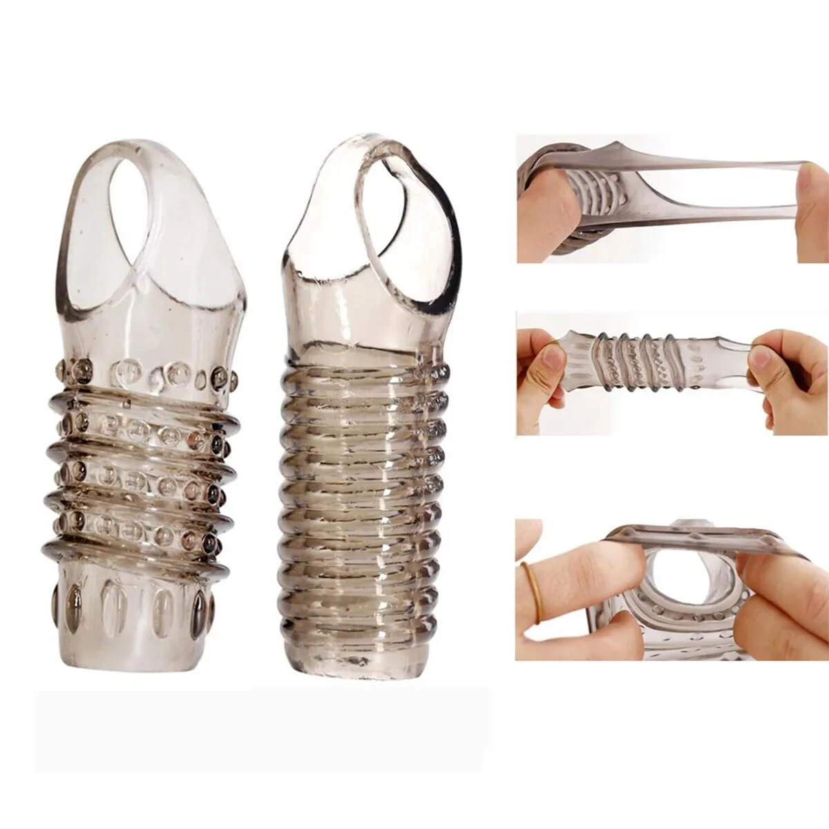 Generic Silicone Penis Sleeves Delayed Soft Sleeve - image 3