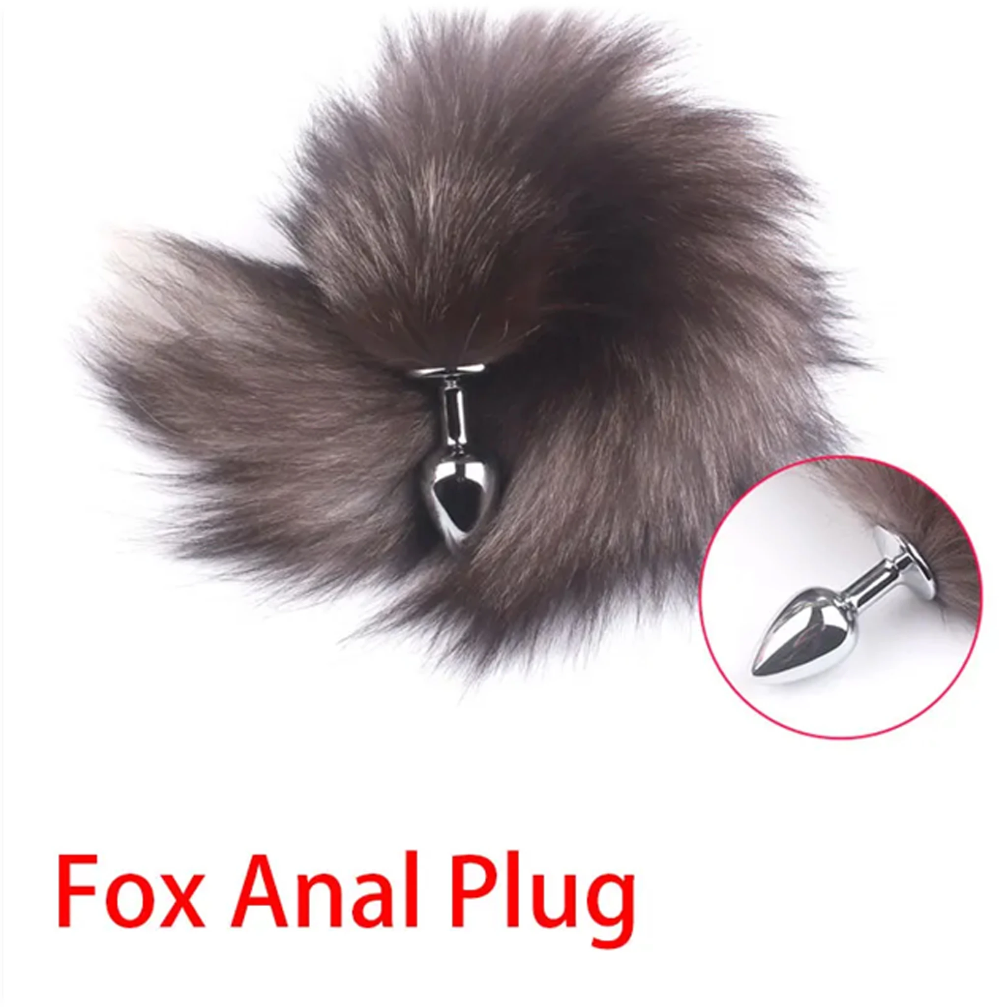 Generic Fox Tail Smooth Long Anal Plug - image 3