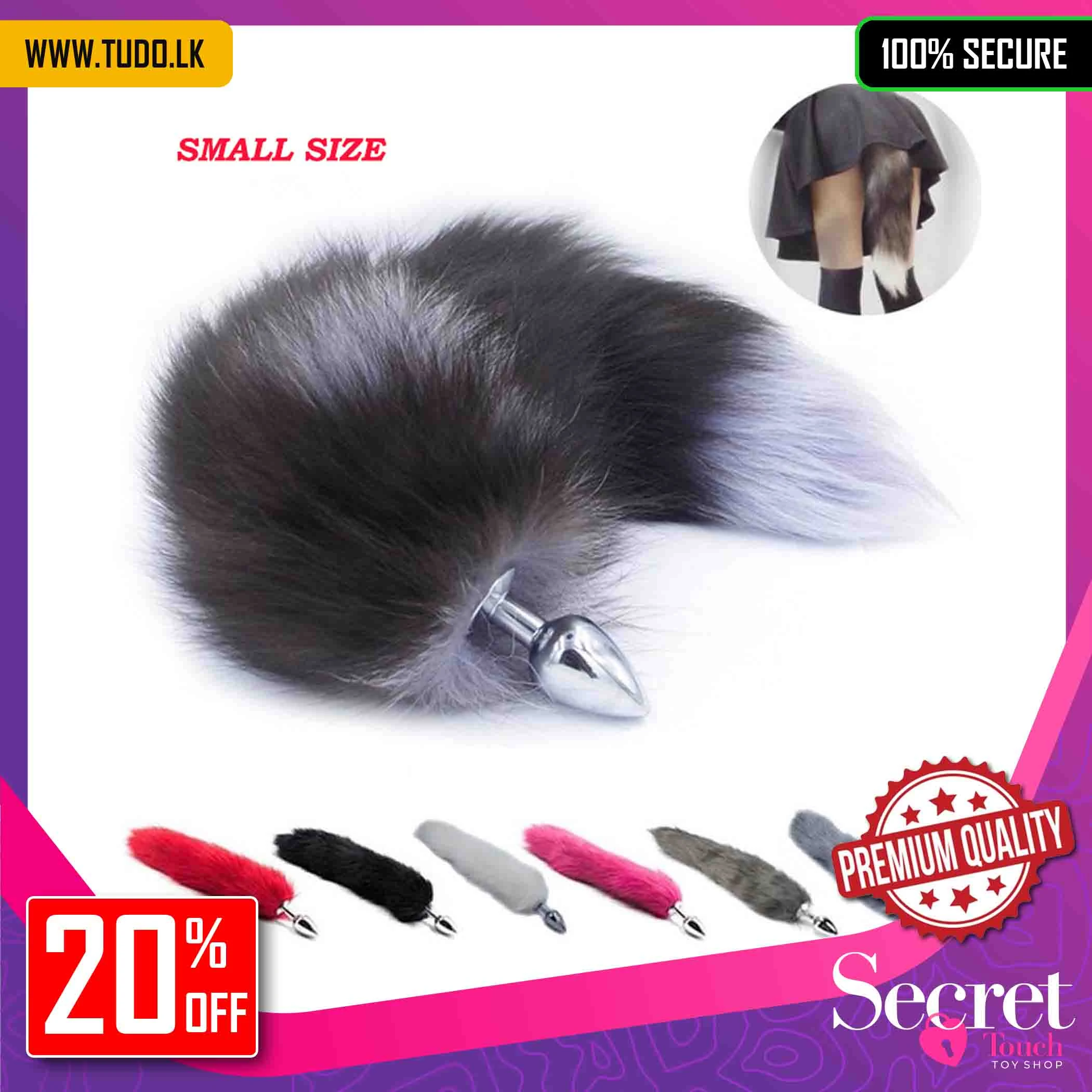Generic Fox Tail Smooth Long Anal Plug - image 1