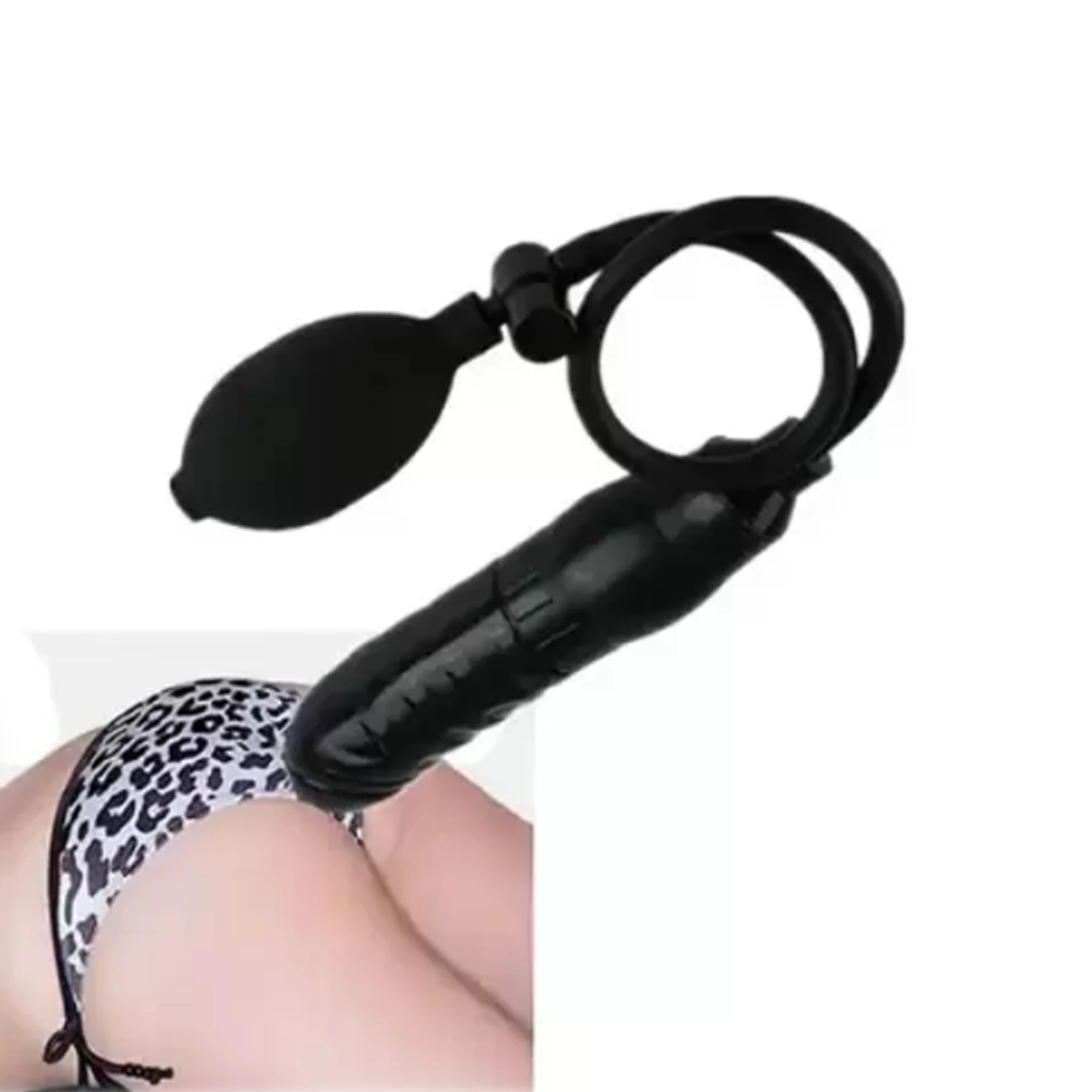 Generic Soft Silicone Inflatable Anal Plug - image 3