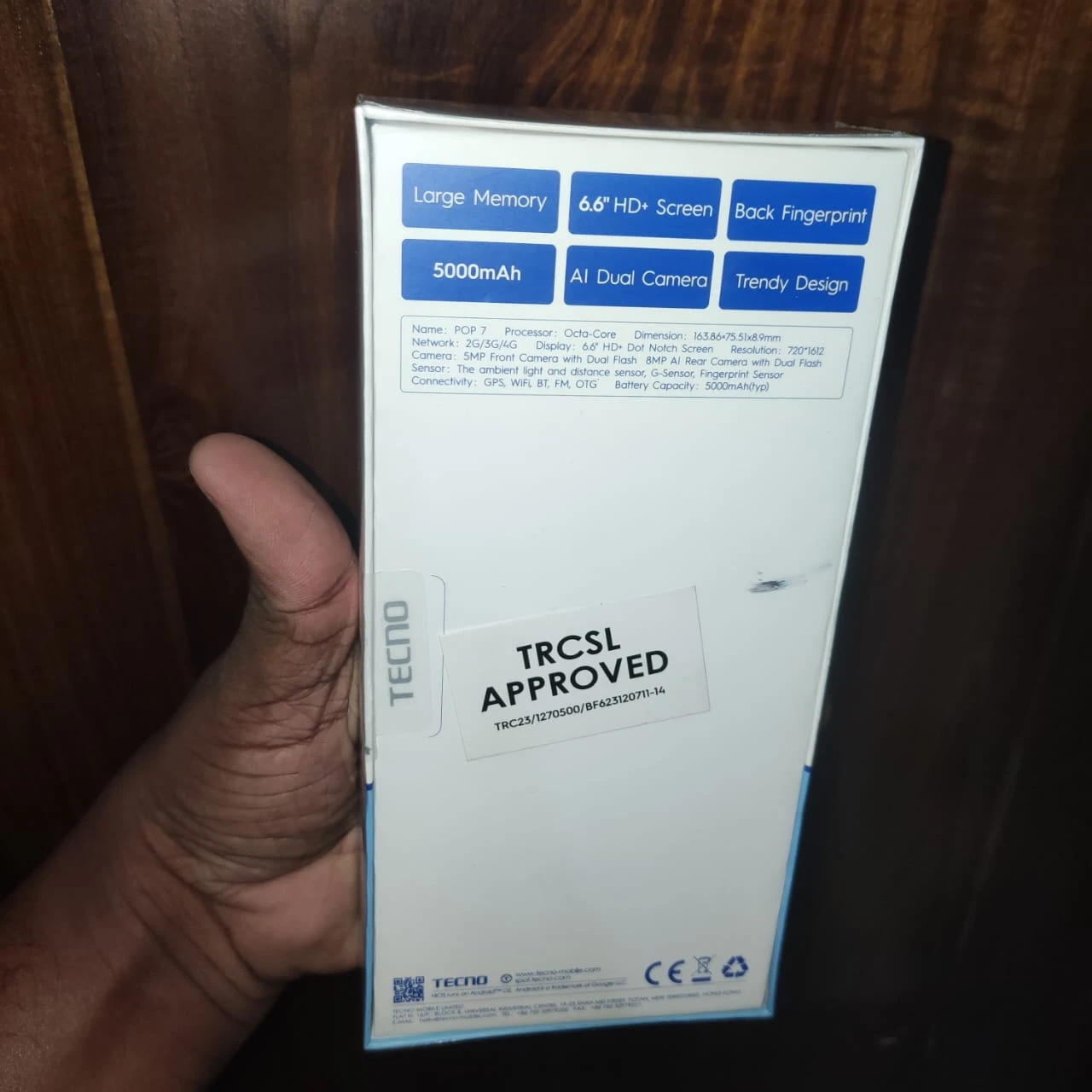 Tecno POP 7 2GB  64GB  -1 Year Company Warranty - image 3