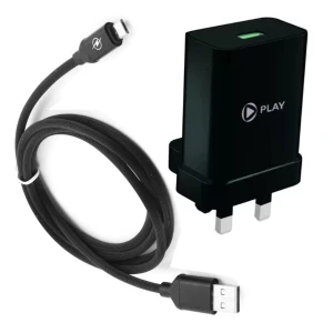 Play 18w Fast Charger Micro USB Data Sync Cable