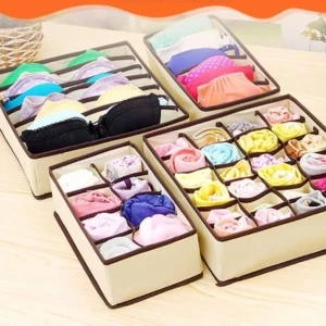 Four-piece underwear drawer dividers ,cloth organizer