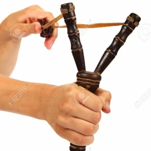Medium Powerful Handmade Wooden Slingshot Catapult