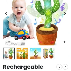 Generic Dancing Cactus Rechargeable Music Talking