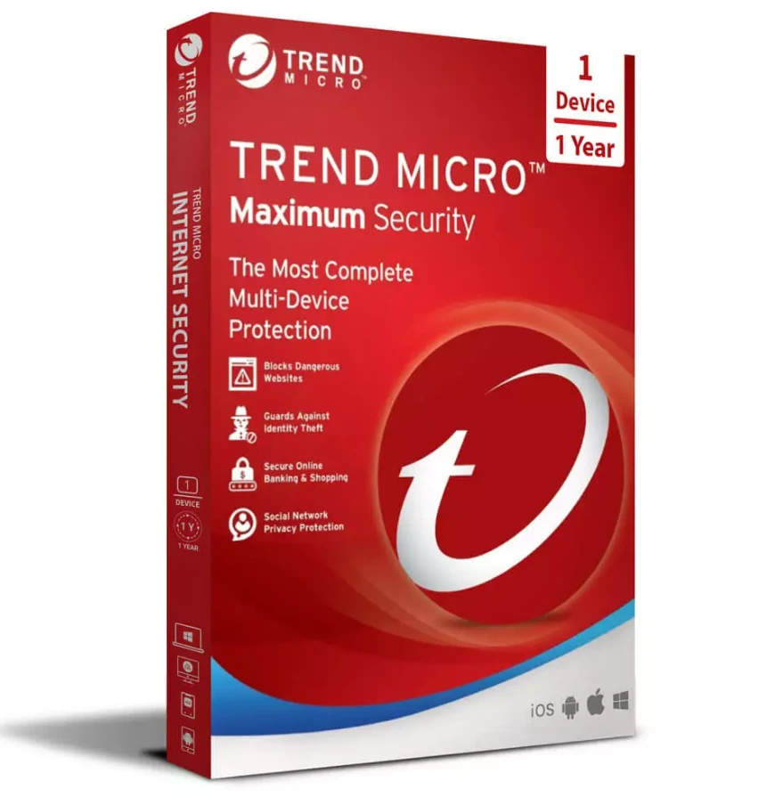 Trend Micro Maximum Security 1 Year 1 PC