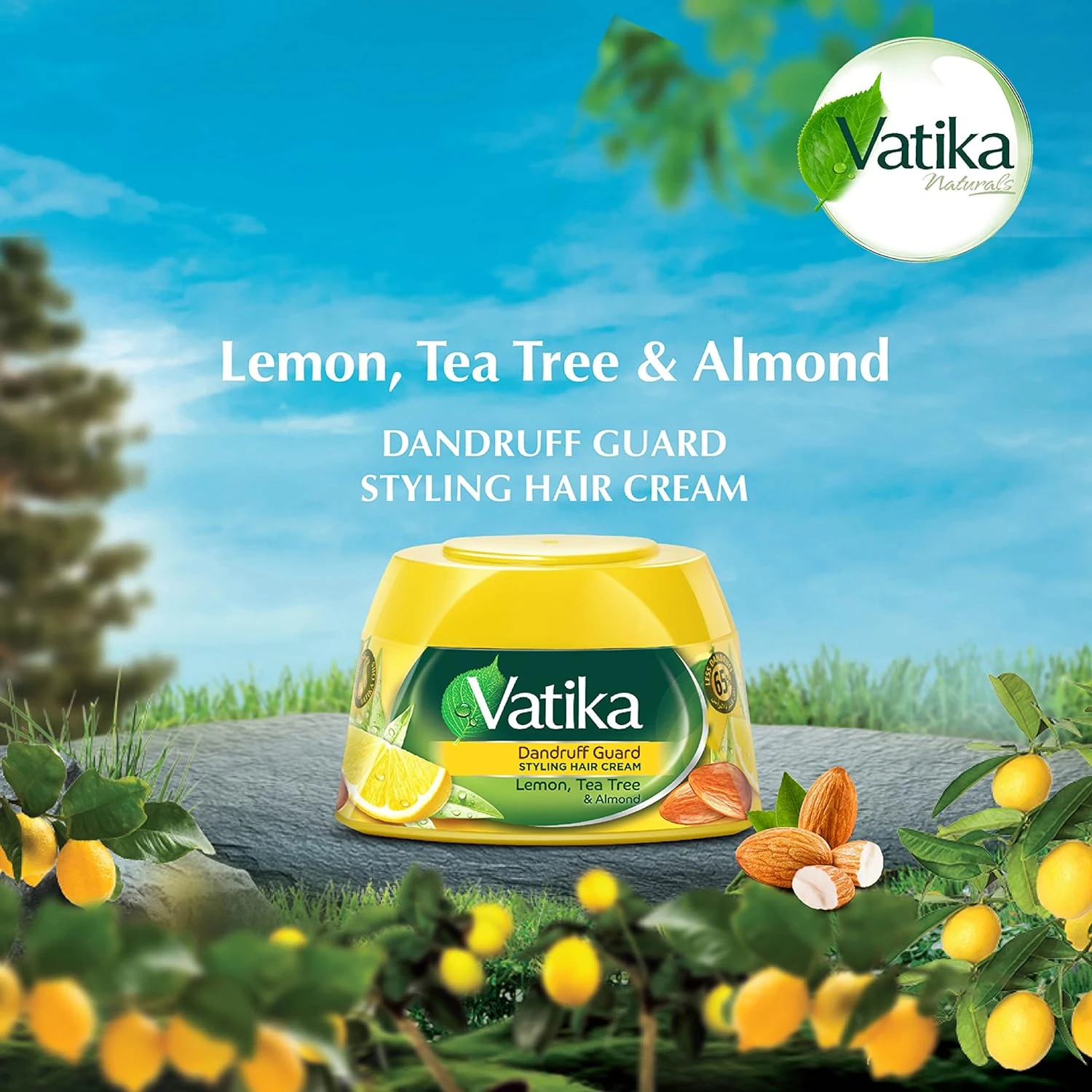 Vatika Dandruff Guard Styling Hair Cream 140ml Lemon - image 5