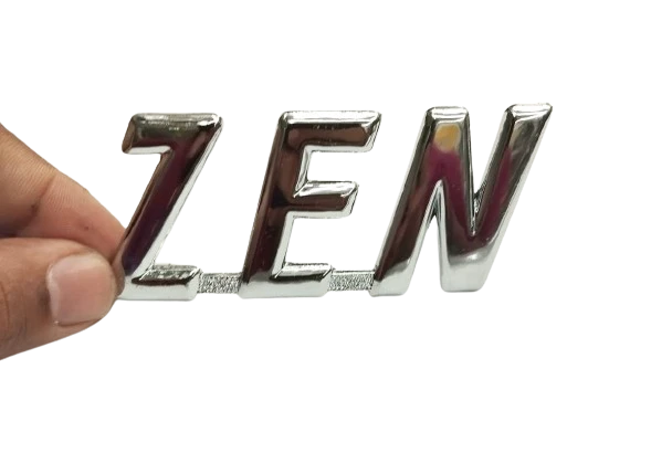 Zen Badge Emblem for Indian Vehicles