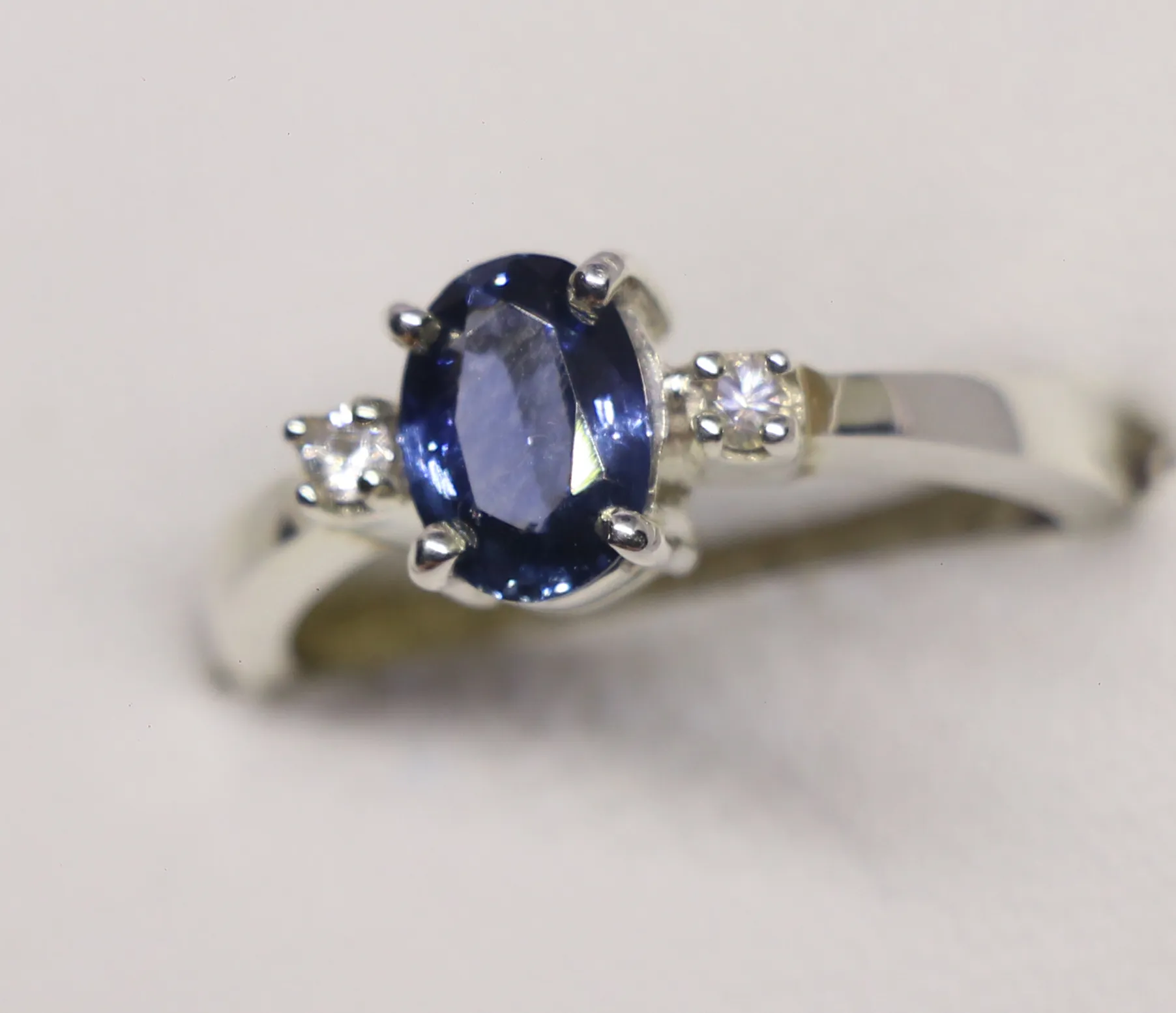 Generic Silver Ring Natural Ceylon Blue Sapphire - image 7