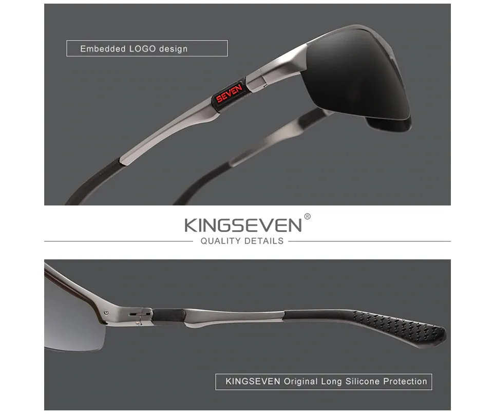 KINGSEVEN Pilot Polarized Aluminum Sunglasses - image 3