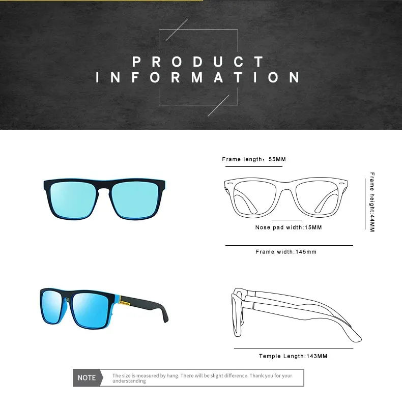 Kingseven Rectangle Polarized UV400 Sunglasses - image 3
