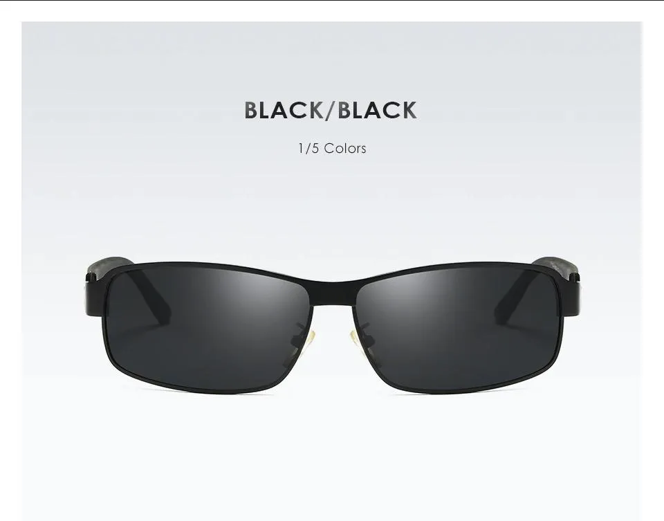 Aoron Rectangle Sunglasses Polarized UV400 - image 3