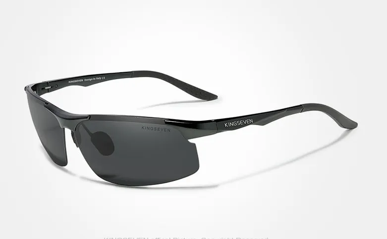 KINGSEVEN N9126 Polarized Aluminum Mirror Sunglasses - image 2